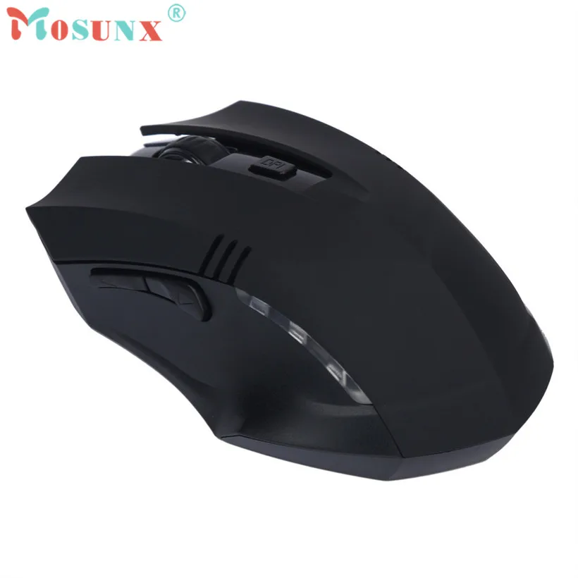 Mosunx Современная игровая мышь 2 4G 2000DPI оптическая USB беспроводная мыши для ноутбука