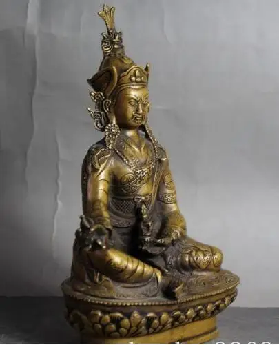 YM 306 тибетская статуя Vajrayana fane GuRu Ринпоче падмамбава падмакара Будда | Дом и сад