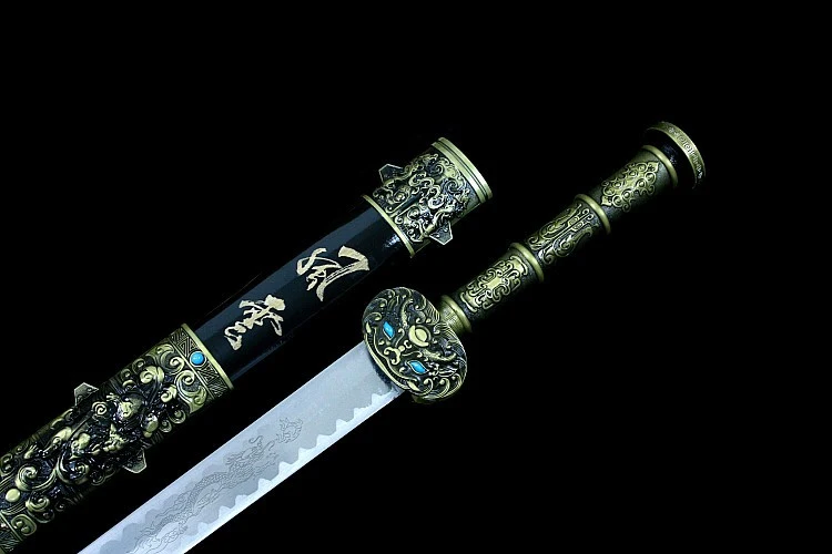 Китайский FengYun длинный меч длина = 94 см лезвие из углеродистой стали деревянная оболочка домашний декор