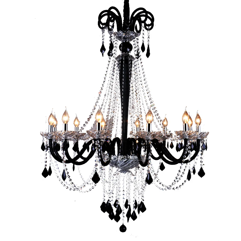 Черная люстра в античном стиле для кухни кафе ресторана E14 6 10 шт.|lustre lamp|chandelier