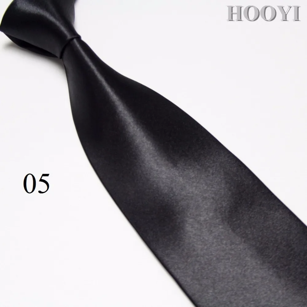 HOOYI модные однотонные мужские желтые золотые шейные Галстуки широкий галстук