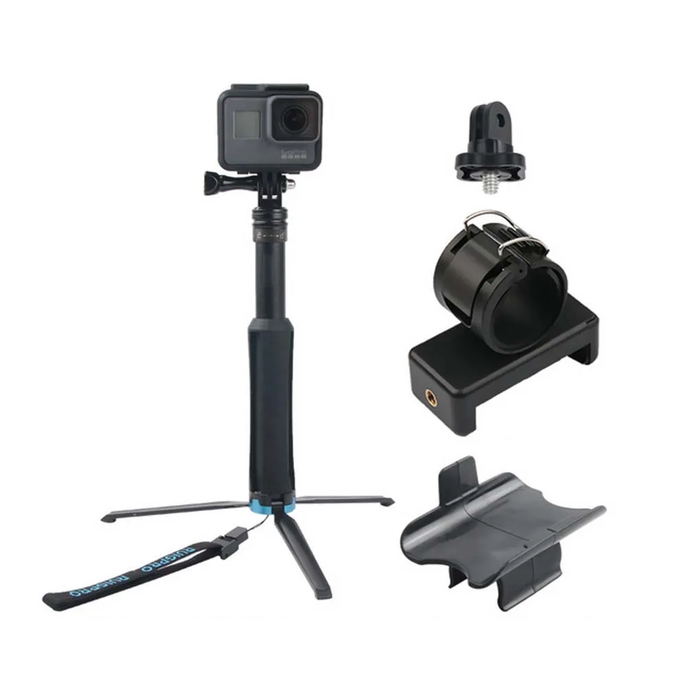 set4 JINSERTA Gopro Аксессуары Ручной штатив для Gopro7/6 селфи палка выдвижной монопод селфи палка для Xiaoyi Mijia SJ камера - Цвет: set4