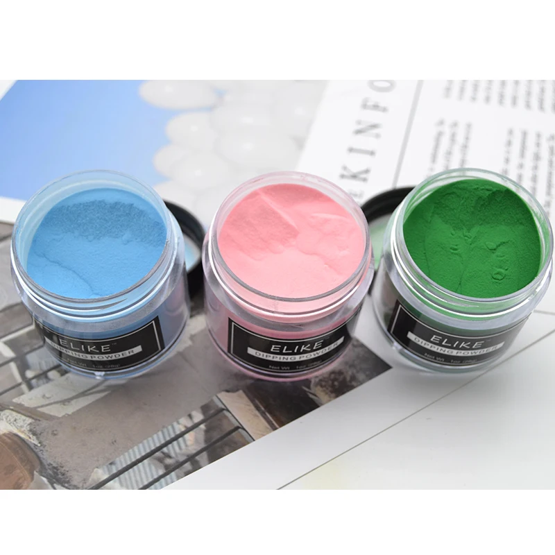 ELIKE nail dipping powder pigment sparkling glitter 2019 Fast Drying nails for DIY decorations | Красота и здоровье