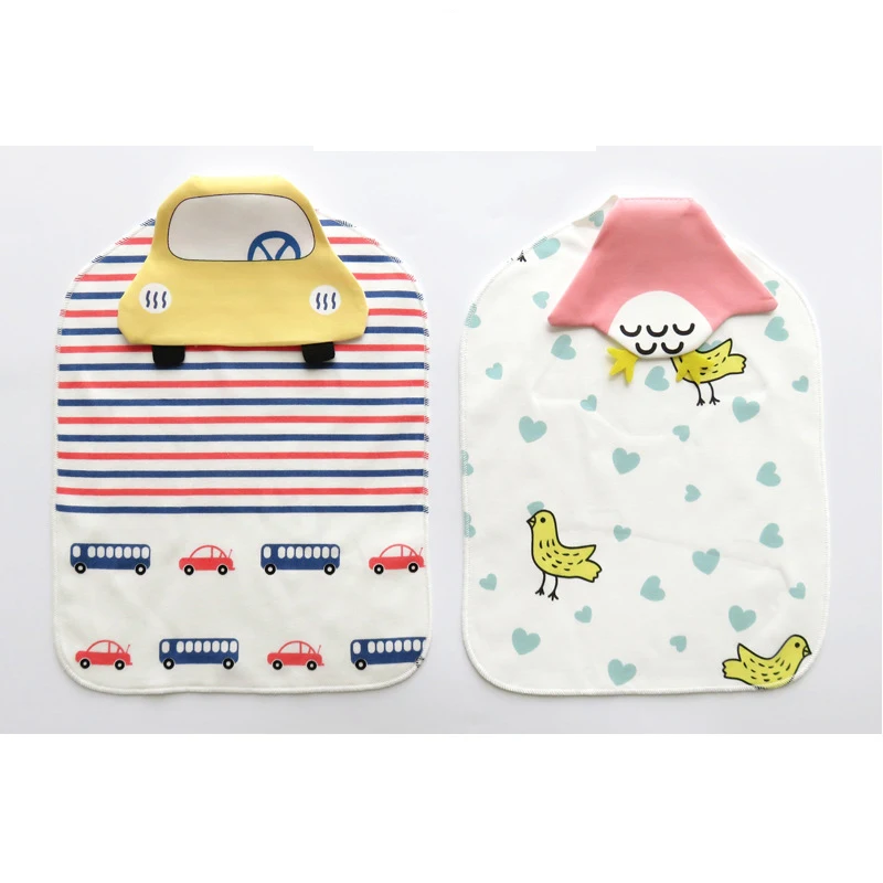 

2 Pcs/set Baby Sweat Towel Baby Stuff for Newborns 100% Cotton 1-3 Year Infant Girl/Boy Wash Cloth Sweat Back Towel