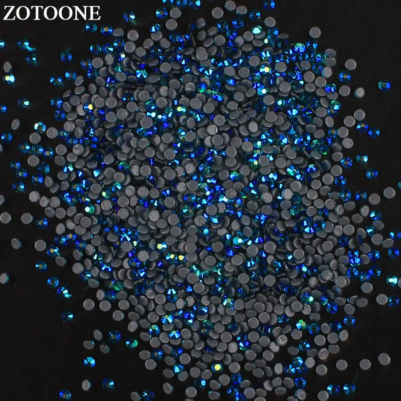 ZOTOONE SS6-SS20 горячей фиксации кристалл дизайн ногтей Стразы для одежды украшения железа на переводах Flatback Стекло Стразы