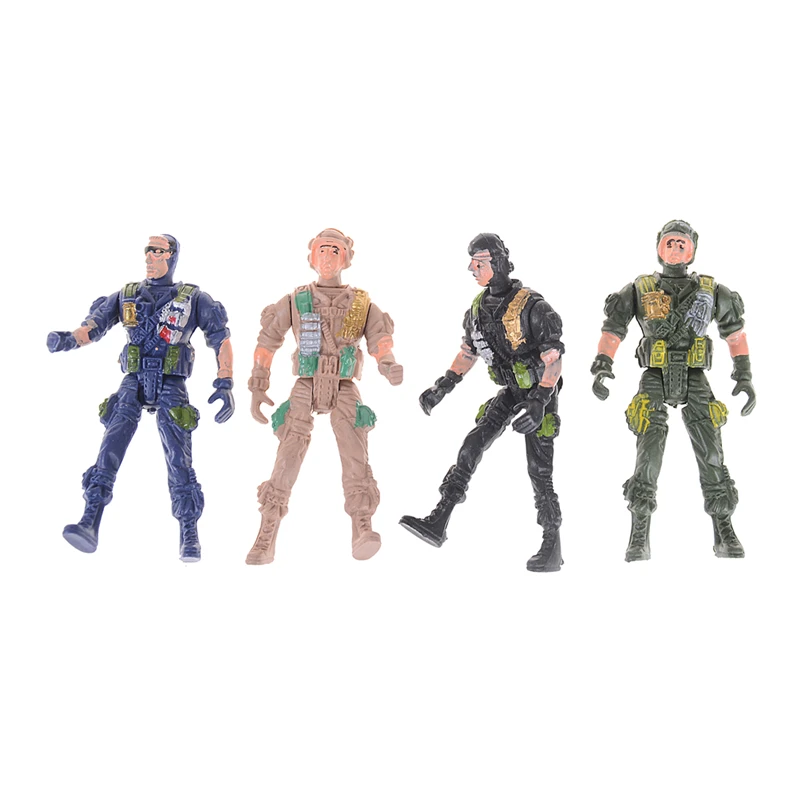 2 шт. Военная Модель 9 см солдат Для мужчин Униформа Playset спецназа фигурки Детские