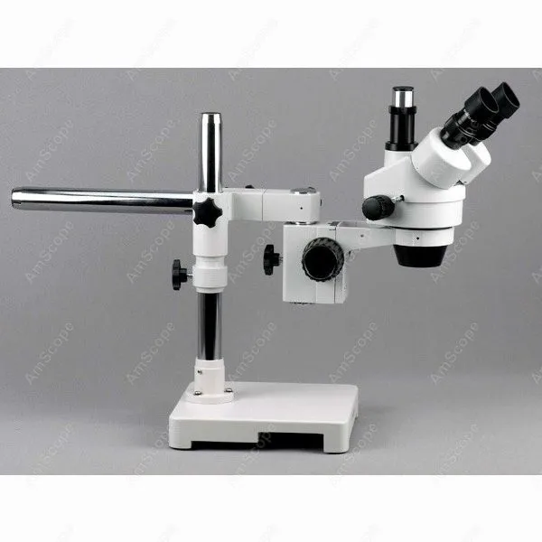 Boom Stand Stereo Microscope--AmScope Supplies 3.5X-180X Trinocular Zoom Microscope on Single Arm | Инструменты