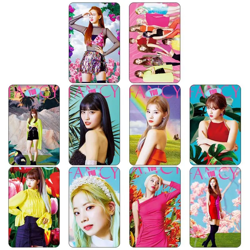 10 шт./компл. Kpop дважды фантазии вы фото Stikcy карты Sana Nayeon HD Фотокарта стикеры Момо Мина карты с кристаллами