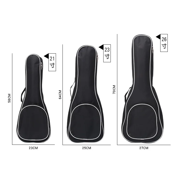 21/23/26 дюймов укулеле сумка Ukelele uke Стеганый рюкзак чехол с регулируемым плечевым ремнем ручка для переноски