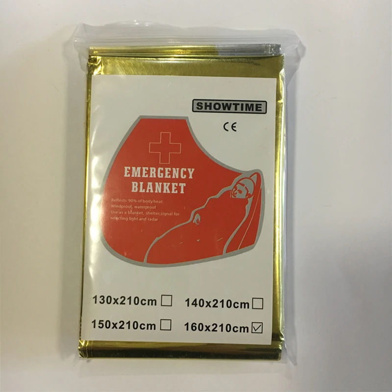 Одеяло из фольги для выживания кемпинга охоты туризма и путешествий аварийное
