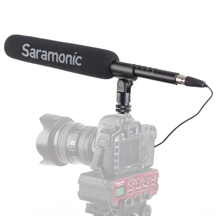Saramonic SR-TM1/SR-TM7 супер-кардиоидный вещательный XLR дробовик конденсаторный микрофон камеры для Canon Nikon DSLR sony видеокамеры