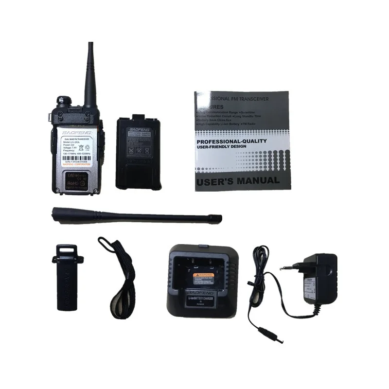 Портативная рация BAOFENG 10 км UV5R CB Любительский радиоприемник UHF/VHF 136 174/400 520 МГц HF