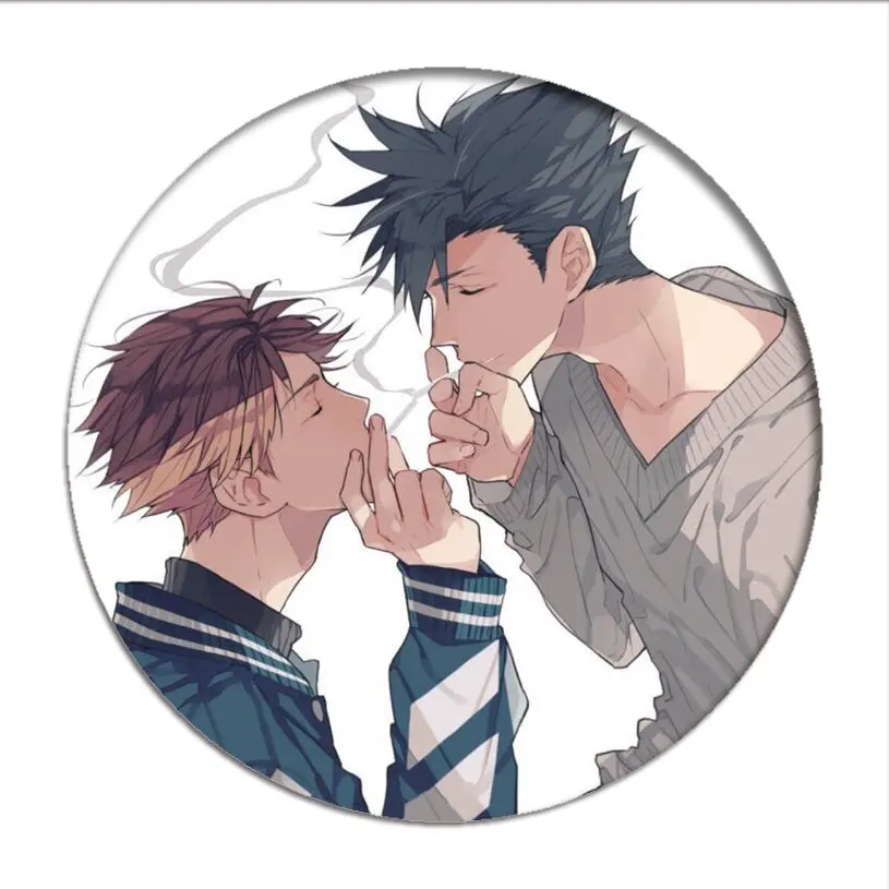 Мультфильм Haikyuu! Значки для косплея Hinata Shoyo брошь булавки 58 мм Япония Аниме