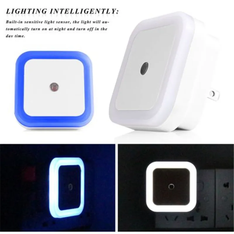 Автоматический настенный светодиодный ночсветильник с датчиком управления