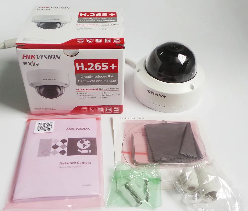 Hikvision IP CCTV Камера DS-2CD2143G0-IS 4MP купольная камера безопасности Звуковой сигнал +