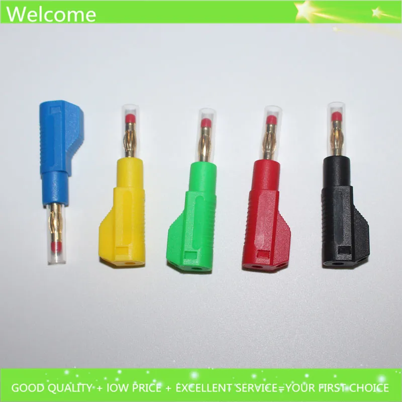 1 шт. высокое качество позолоченная медь 4 мм штабелируемые банановые вилки пайки