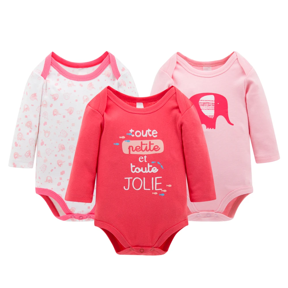 Боди с длинными рукавами для малышей один предмет осень 2018 хлопковый комбинезон