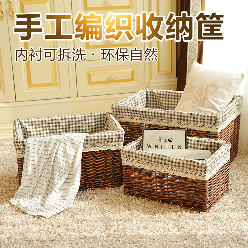 Приемная коробка супер большая ротанговая композиция без покрытия ящик для