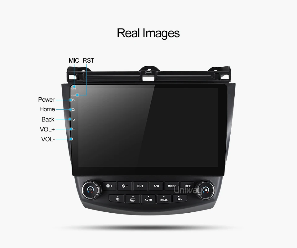 Uniway AYG1071 2G+ 3 2G android 8,1 автомобильный dvd для Honda Accord 7 2003 2004 2005 2006 2007 автомобильный Радио Видео плеер gps навигация автомобиля
