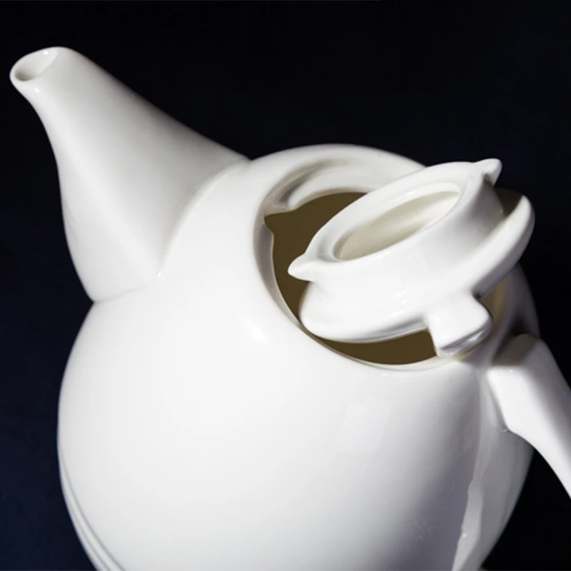 Белый кофейник в европейском стиле 1100 мл керамические костяные фарфоровые
