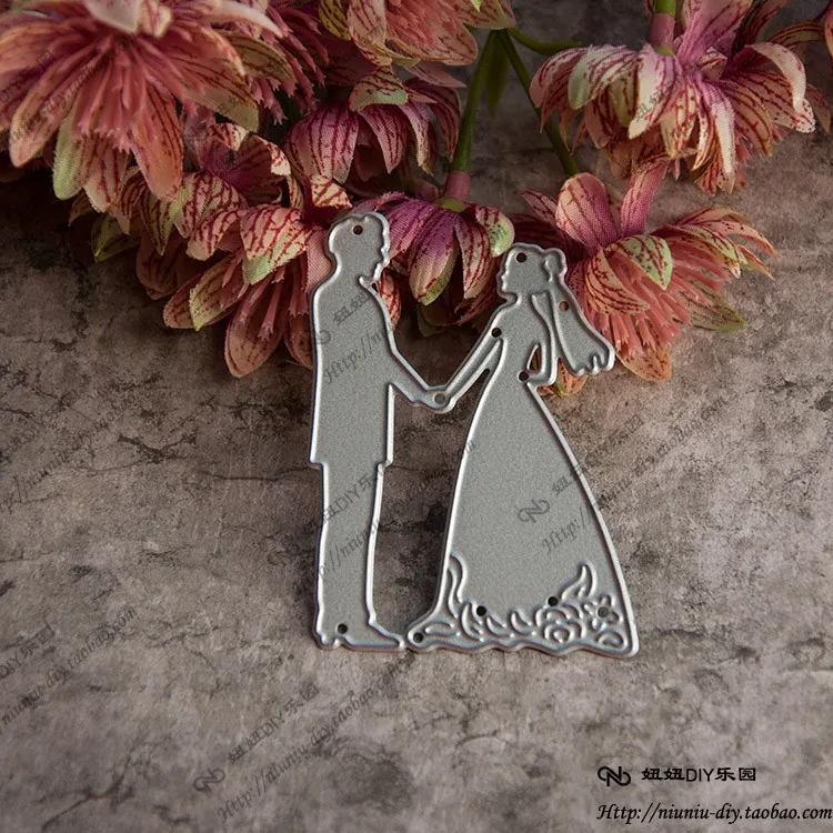 

Metal Bride and Groom Cutting Dies Stencils for DIY Scrapbooking photo album Decorative Embossing DIY Paper Cards
