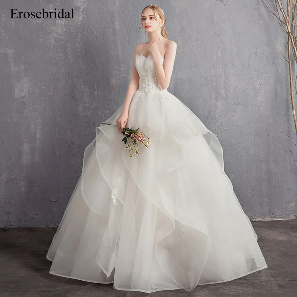 Новое поступление 2019 летнее свадебное платье Erosebridal женское с открытой спиной