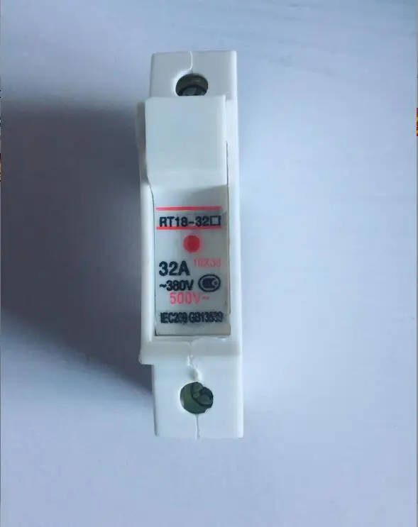 Основа предохранителя для установки осветителя 10*38 мм, 380 В, 500 В, 1P, 32A