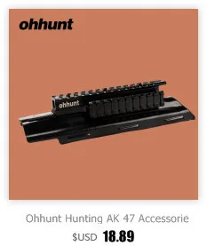 Ohhunt охотничий Быстрый отсоединение AK Railed крепление для прицела подходит 20 мм Вивер Пикатинни Черный для охоты прицел аксессуары