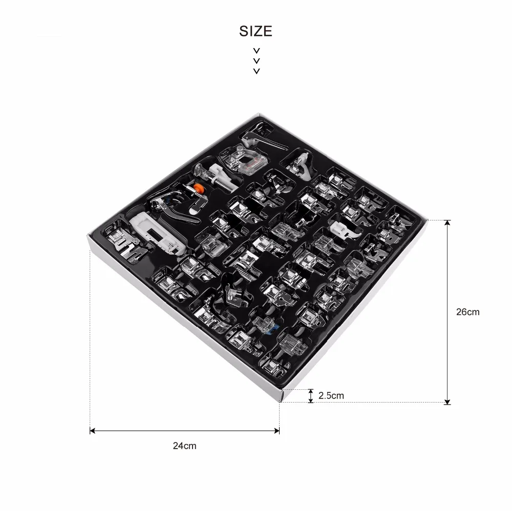 42 шт. набор лапок для швейной машины в розничной коробке Brother Singer Janom|machine presser|foot