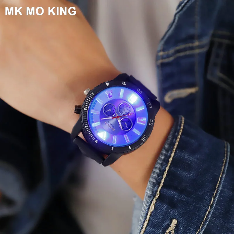 Новинка 2019 парные часы с подсветкой кварцевые для мужчин и женщин повседневные