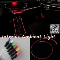 For OPEL GTC Astra 2012-2015 Car Interior Ambient Light Panel illumination For Car Inside Cool Strip Light Optic Fiber Band