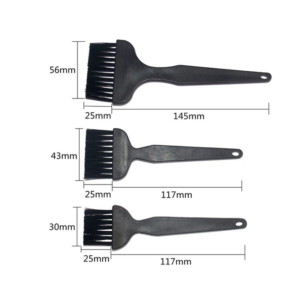 10 Pcs Anti Static Brushes Black Nylon Portable Multipurpose Plastic Handle Cleaning Kit Brush for Computer Small Spaces | Дом и сад