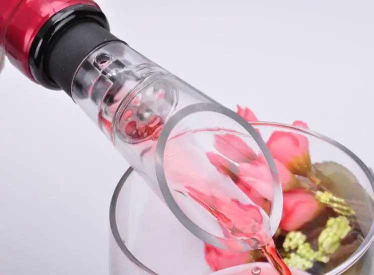 

1500pcs/lot White Wine Aerator Pour vinho Spout Bottle Decanter Pourer bar