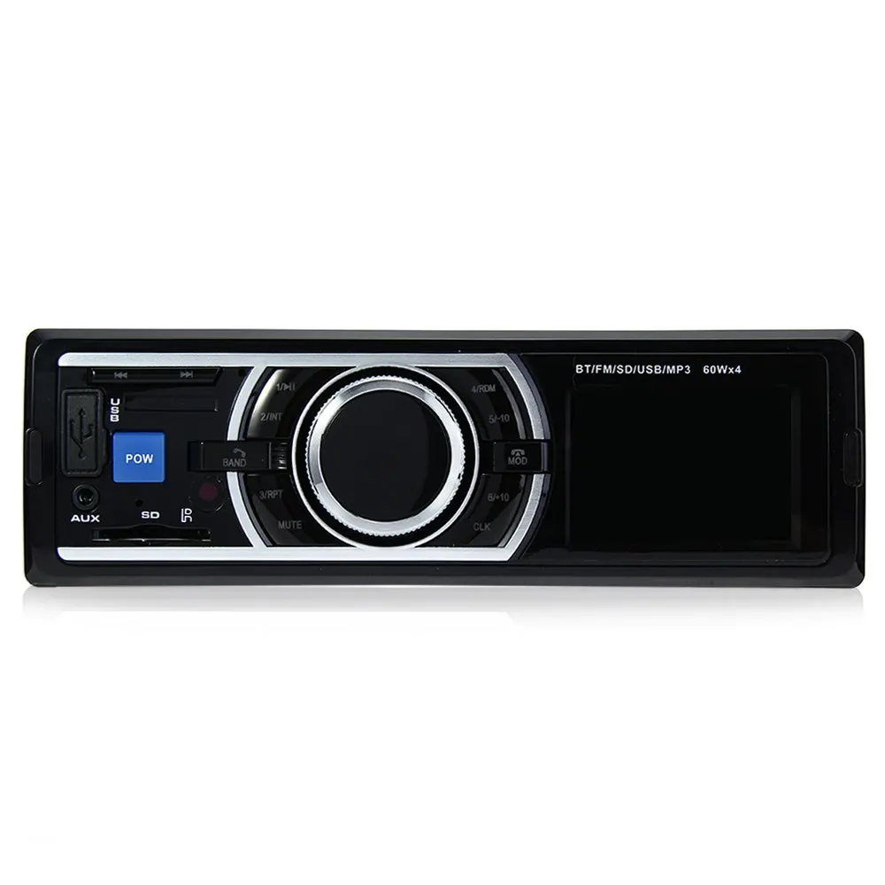 Автомобильный Радио плеер в тире FM Аудио Bluetooth Авто стерео сабвуфер 1 DIN AUX IN аудио