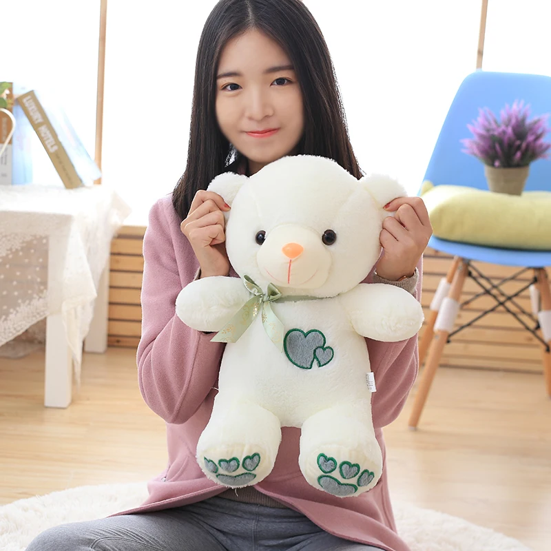 New Children Plush Toys pillow Cushion 45CM Heart Teddy Bear Soft Stuffed Appease Doll Favorite Birthday Christmas Gift | Игрушки и