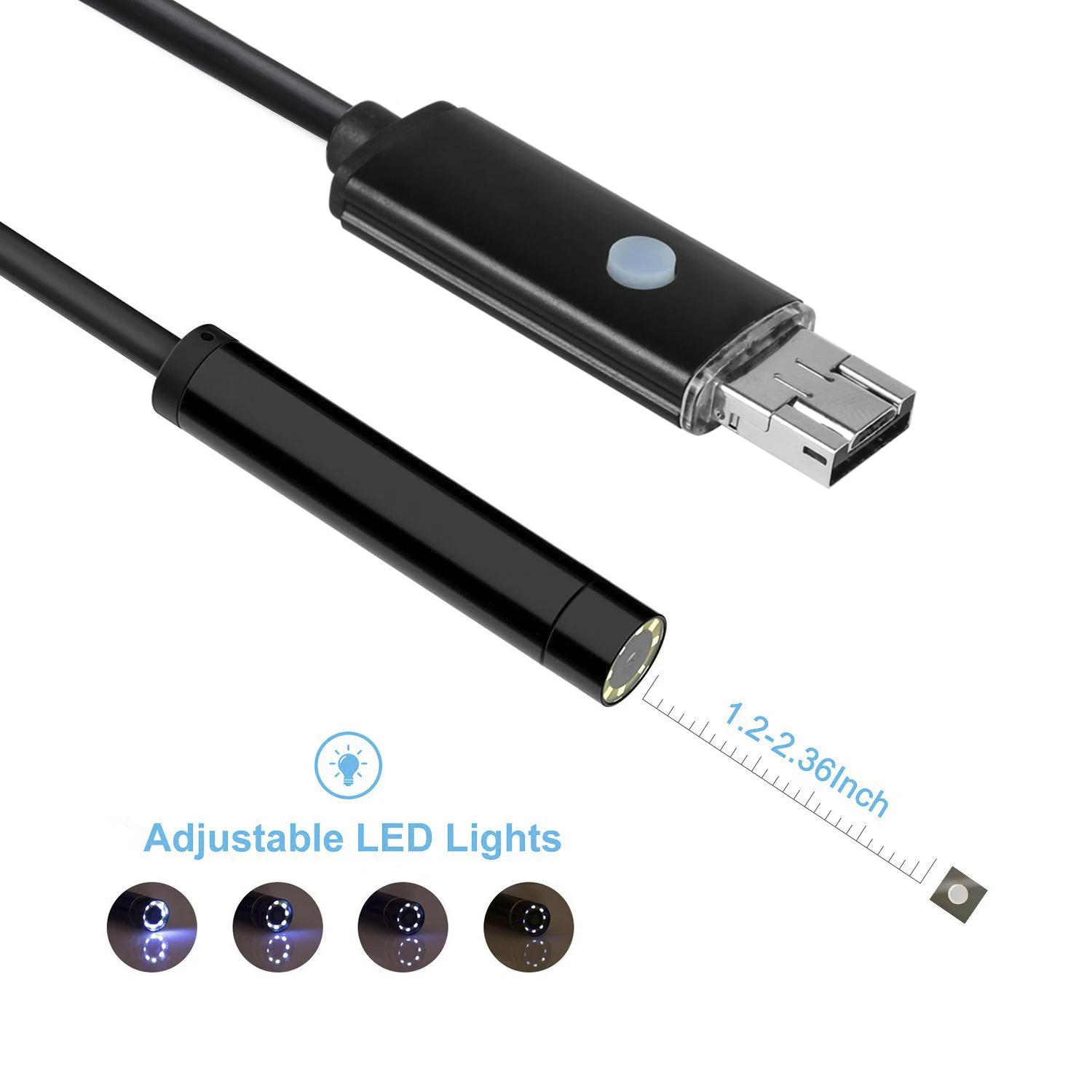 Mr Cartool USB светодиодный Зеркало для осмотра инструмент эндоскоп Micro Камера с 6