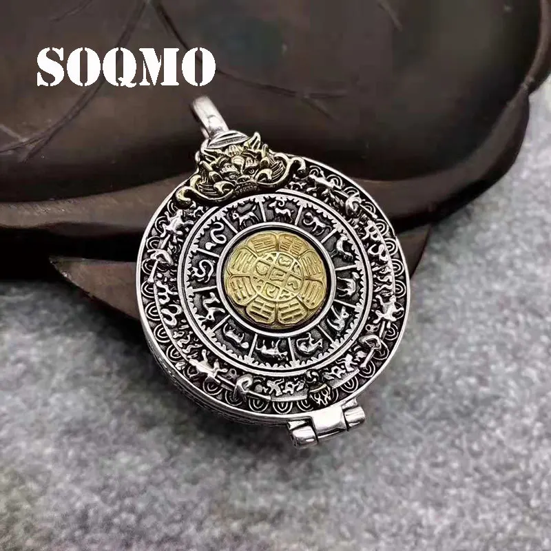 Кулон Будды SOQMO из серебра 100% пробы ювелирные изделия для мужчин и женщин мантра