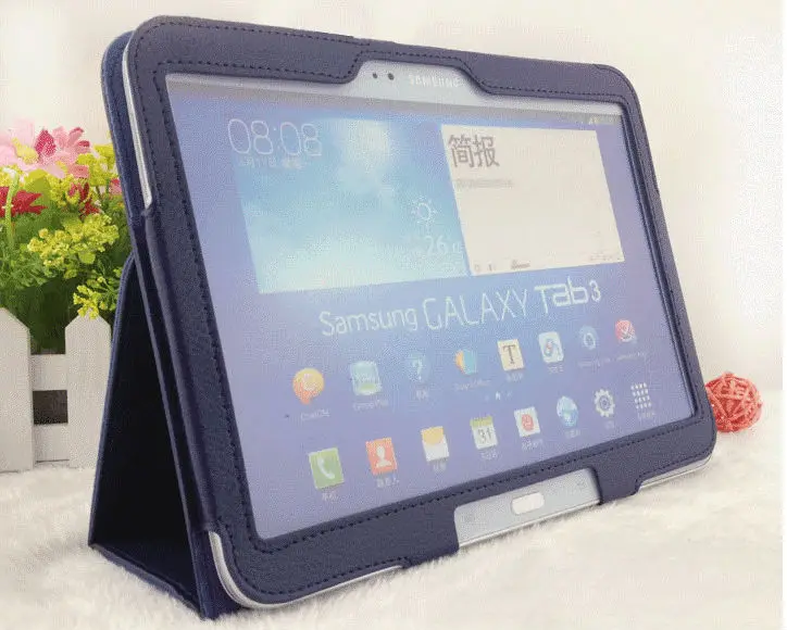 3 в 1 защитный чехол-подставка из искусственной кожи для Samsung Galaxy Tab 10 P5200 P5210 +