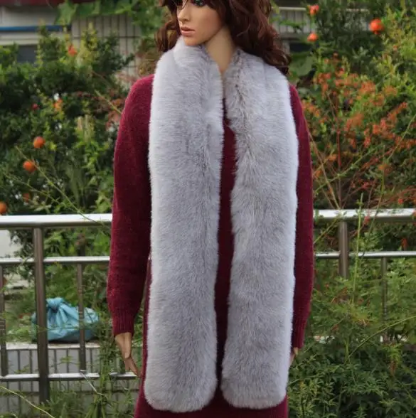 New women's Faux Fox collar Women Scarves brand Fashion luxury multicolor mufflers long Warm shawl fake Fur neckerchief WME10 |