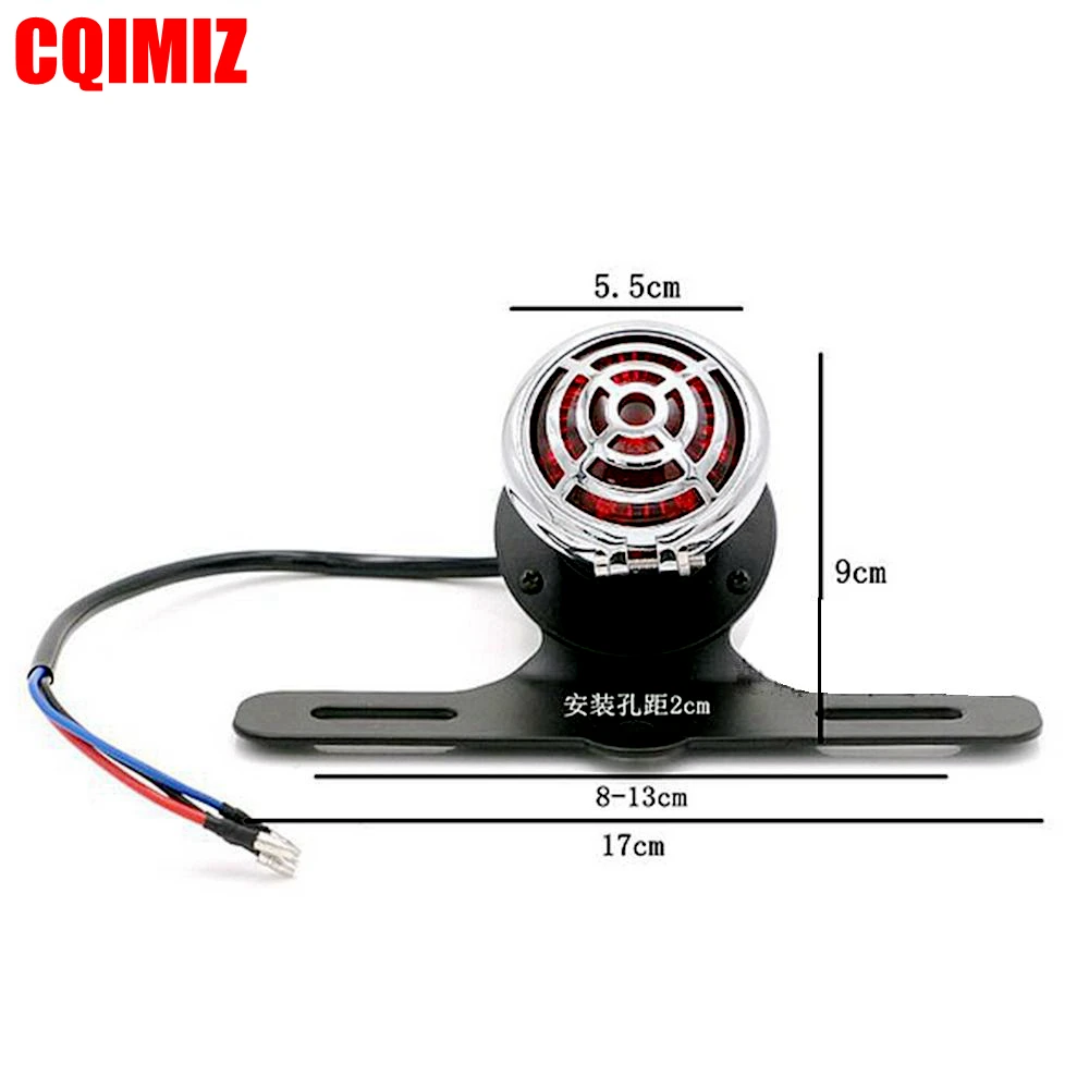 

New Motorcycle Retro Custom Brake LED Tail Light Stop Taillights For Harley Honda Yamaha Chopper Cafe Racer Custom Bikes