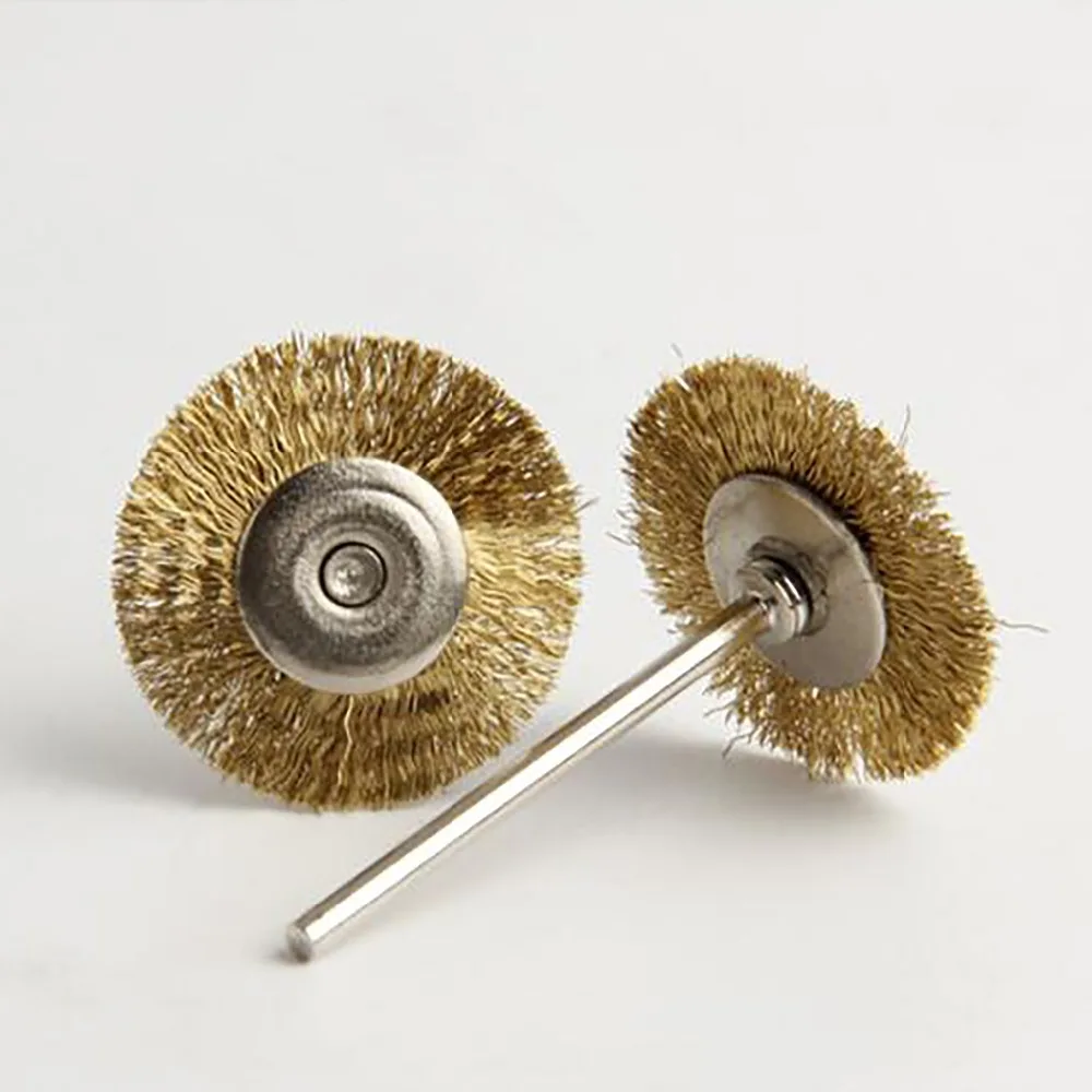 10 шт./компл. Аксессуары Dremel 25 мм хвостовик 1/8 &quot3 медные латунные проволочные