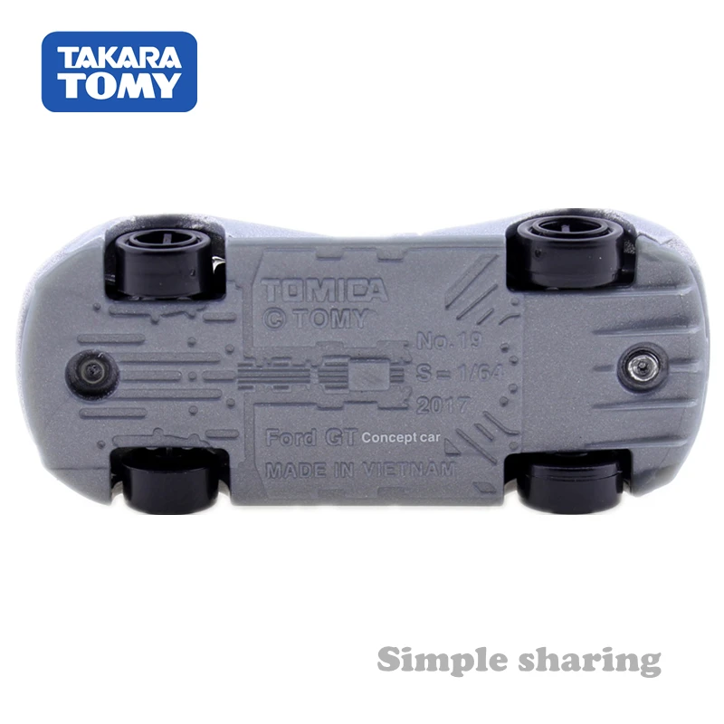 TOMICA NO.19 FORD GT Серебряный спортивный автомобиль масштаб 1:64 Takara Tomy металлические