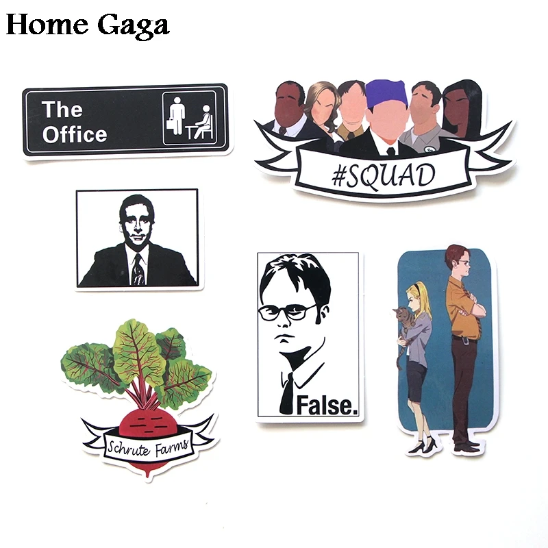 Homegaga 46 шт. Офис Дуайт Шрут diy 90s художественный принт ноутбук телефон ноутбук велосипед Скрапбукинг альбом наклейки D1763