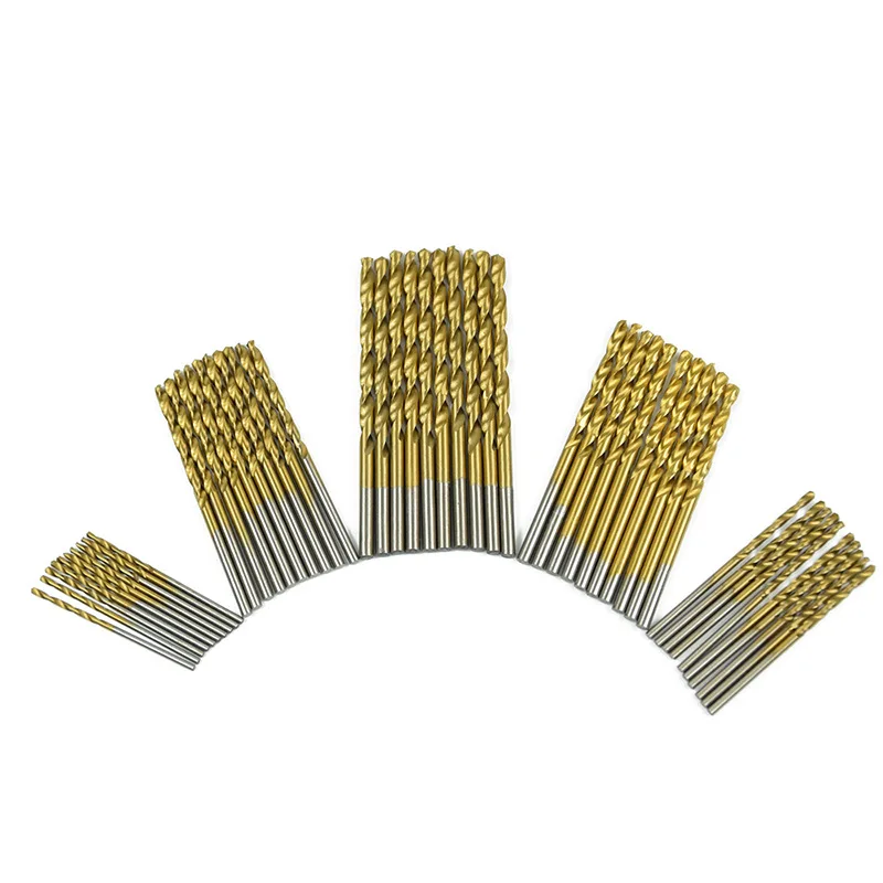 

99pcs Titanium HSS Drill Bits Coated 1.5mm - 10mm Stainless Steel HSS High Speed Drill Bit Set For Electrical Drill Tools