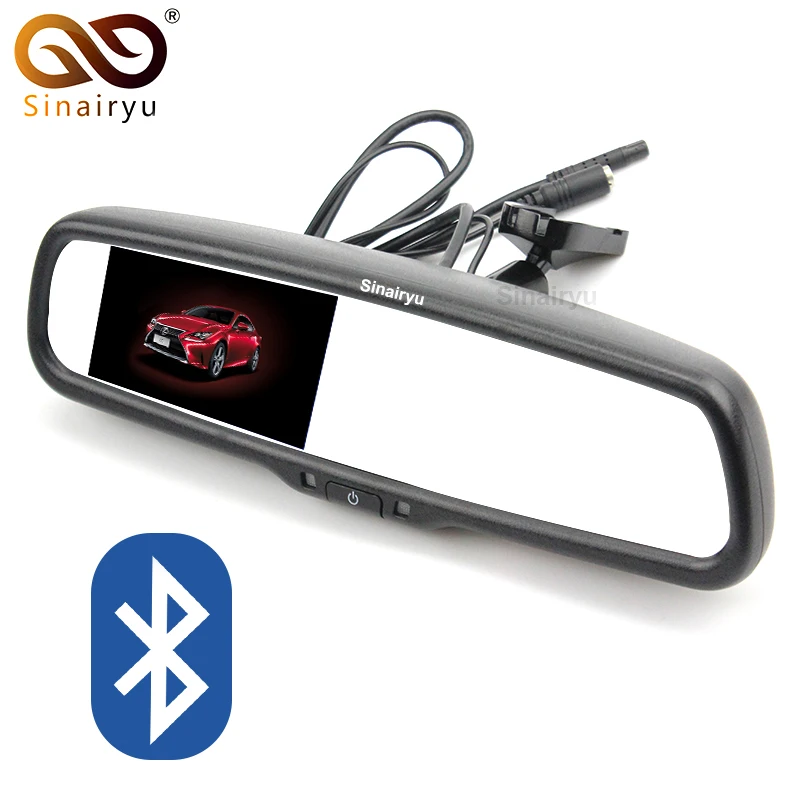 Оригинальный кронштейн 4 3 дюймов 800*480 Автомобильное зеркало заднего вида монитор