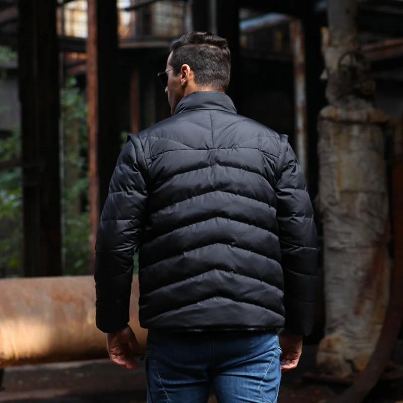 Men Winter Warm Down Coats Multi-purpose Zipper Pockets Waterproof Adjustable Sleeve cold-proof Jackets Sports Outerwear | Спорт и
