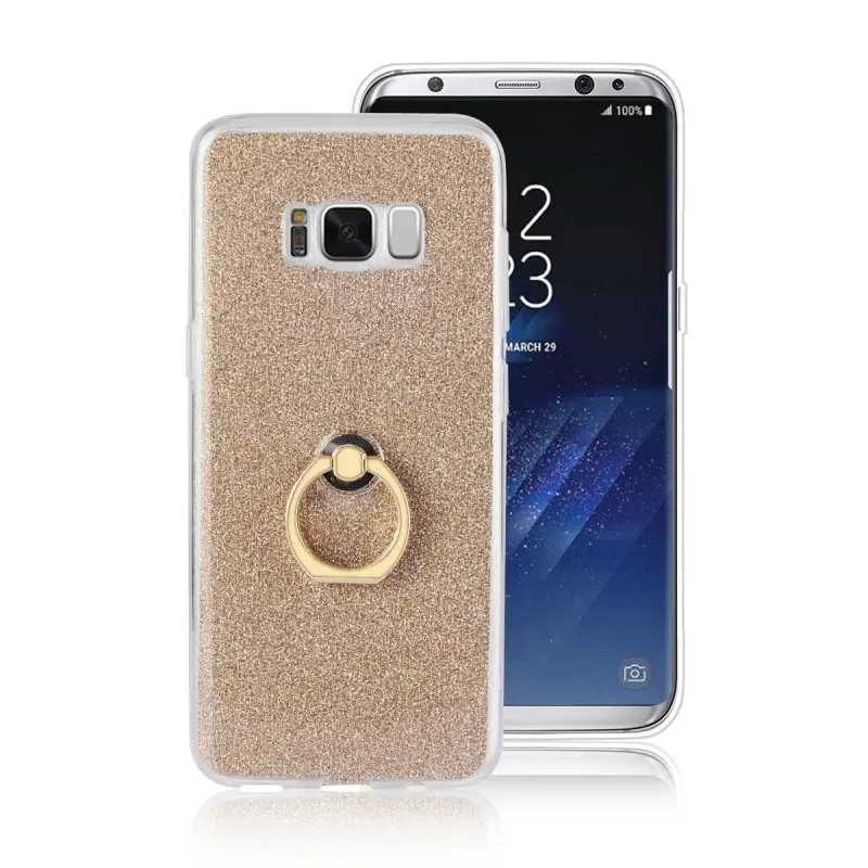 Кольцо держатель чехол для Samsung Galaxy S8 S7 S6 Edge Plus задняя крышка Роскошный блеск