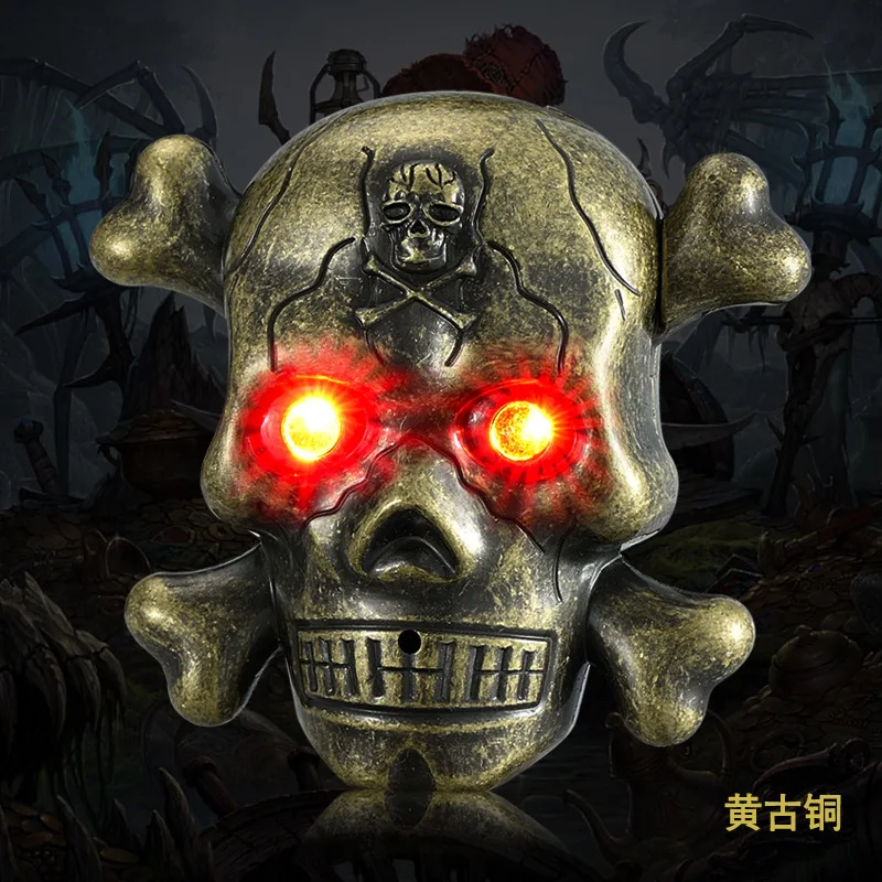 Новинка 2017 Электронная зажигалка для сигарет голова черепа страшный звук USB