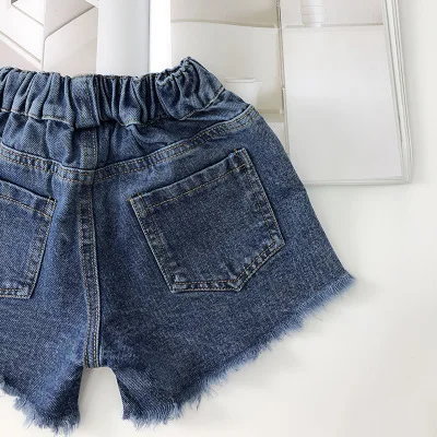 Новые детские шорты джинсы популярные дизайнерские летние хлопковые для