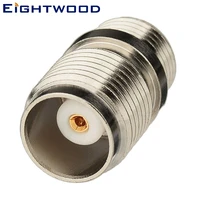 eightwood tnc jack female rf coaxial connector adapter panel mount with nut and solder cup for antenna industrial wireless